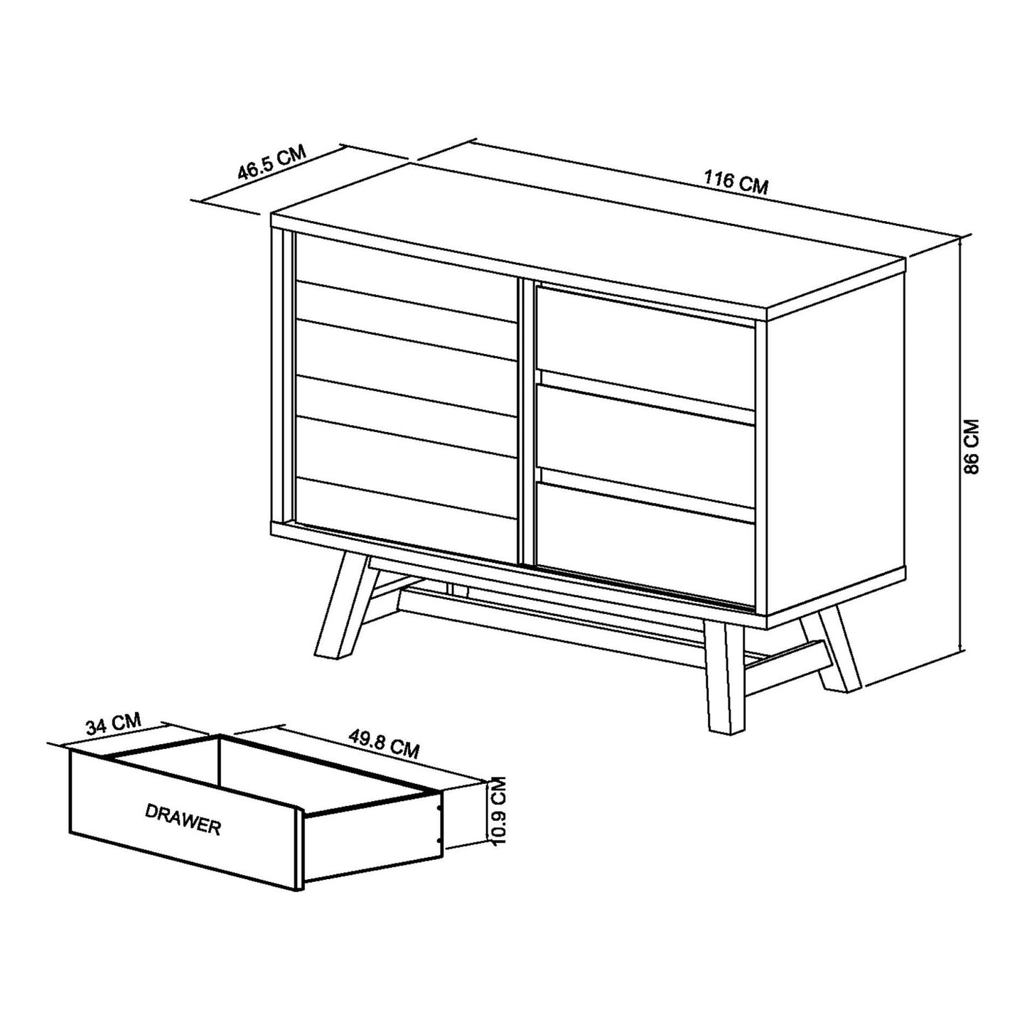 Camden Buffet Unit