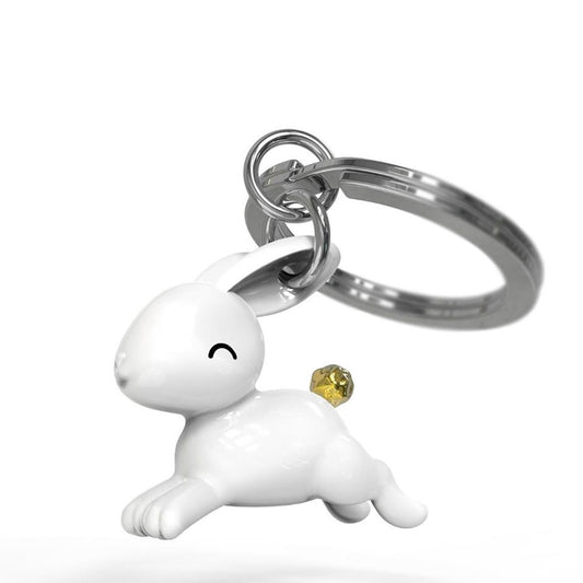 Flying Bunny Keychain