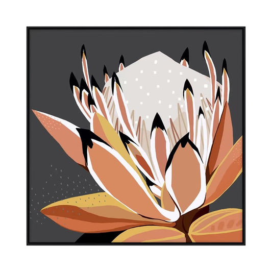 Canvas Art - Orange Protea