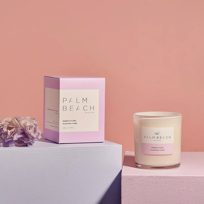Palm Beach Candle - Jasmine & Cedar - The Furniture Store & The Bed Shop