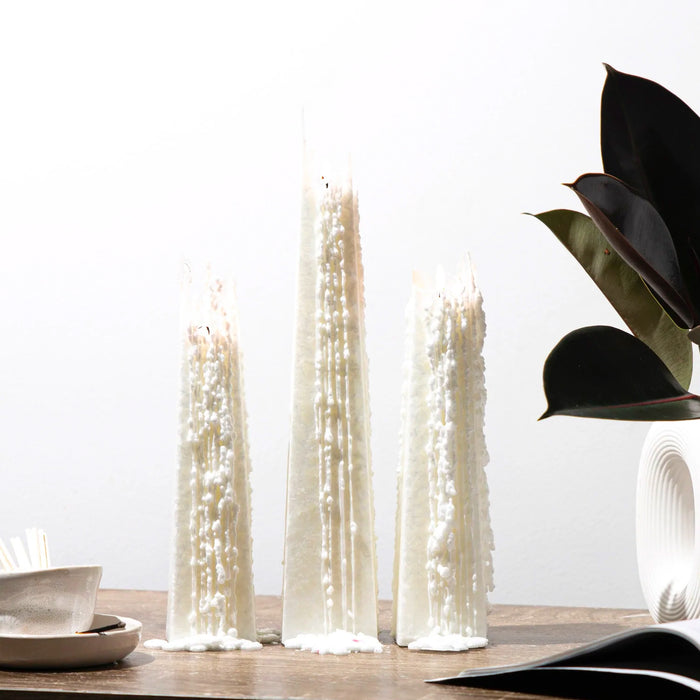 White Scented Icicle Candle