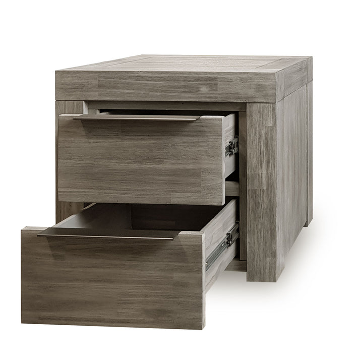 Arctic Bedside - 2 Drawers - The Furniture Store & The Bed Shop