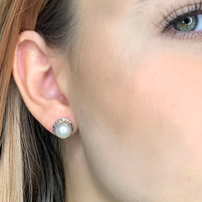 Freshwater Pearl Stud Earrings - The Furniture Store & The Bed Shop