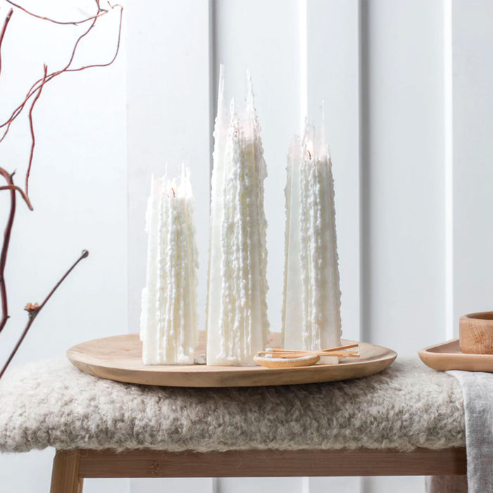 White Scented Icicle Candle