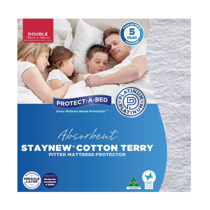 Protect A Bed Mattress Protector - StayNew Cotton Terry - The Furniture Store & The Bed Shop