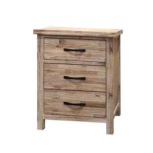 Raglan Bedside - 3 Drawer - The Furniture Store & The Bed Shop