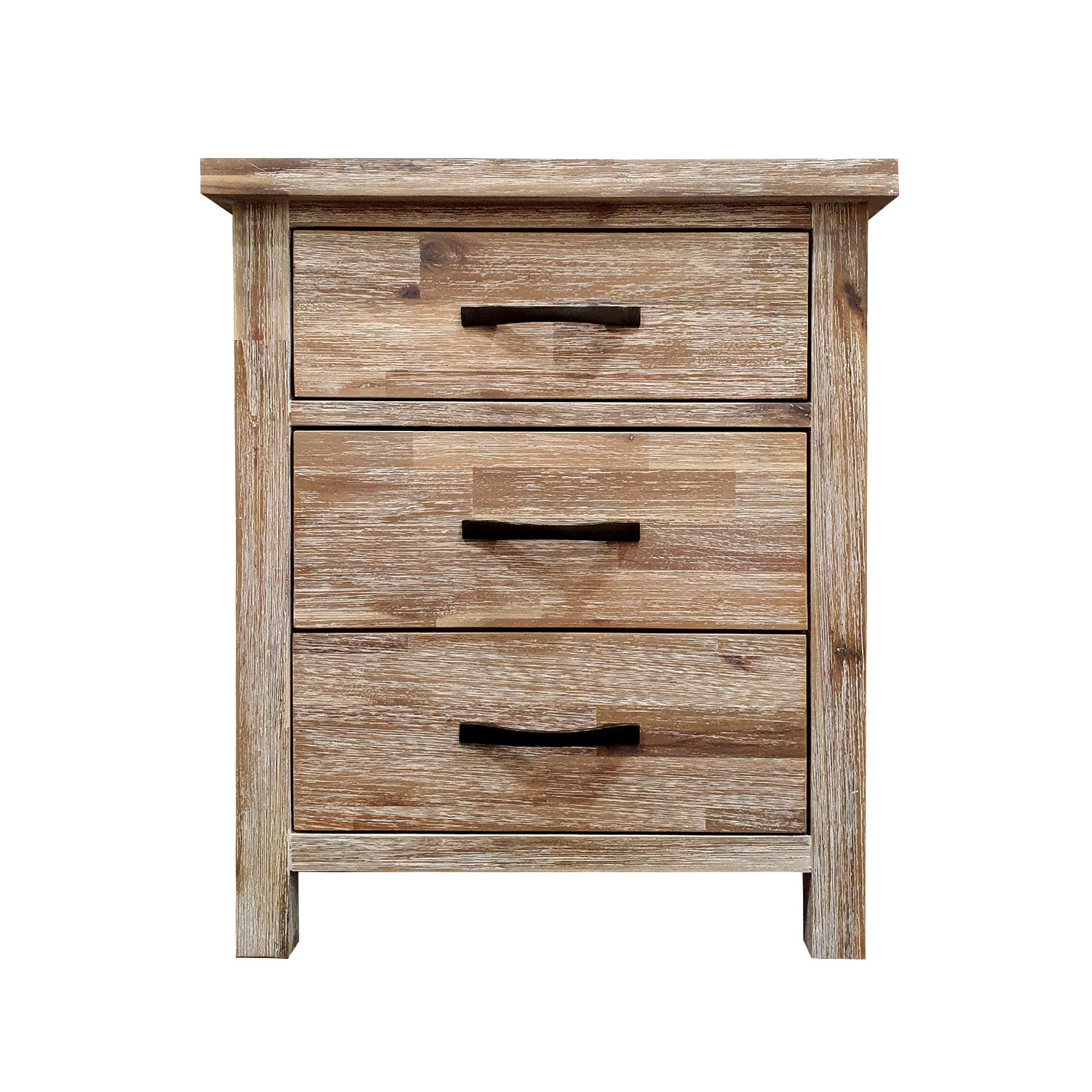 Raglan Bedside - 3 Drawer - The Furniture Store & The Bed Shop