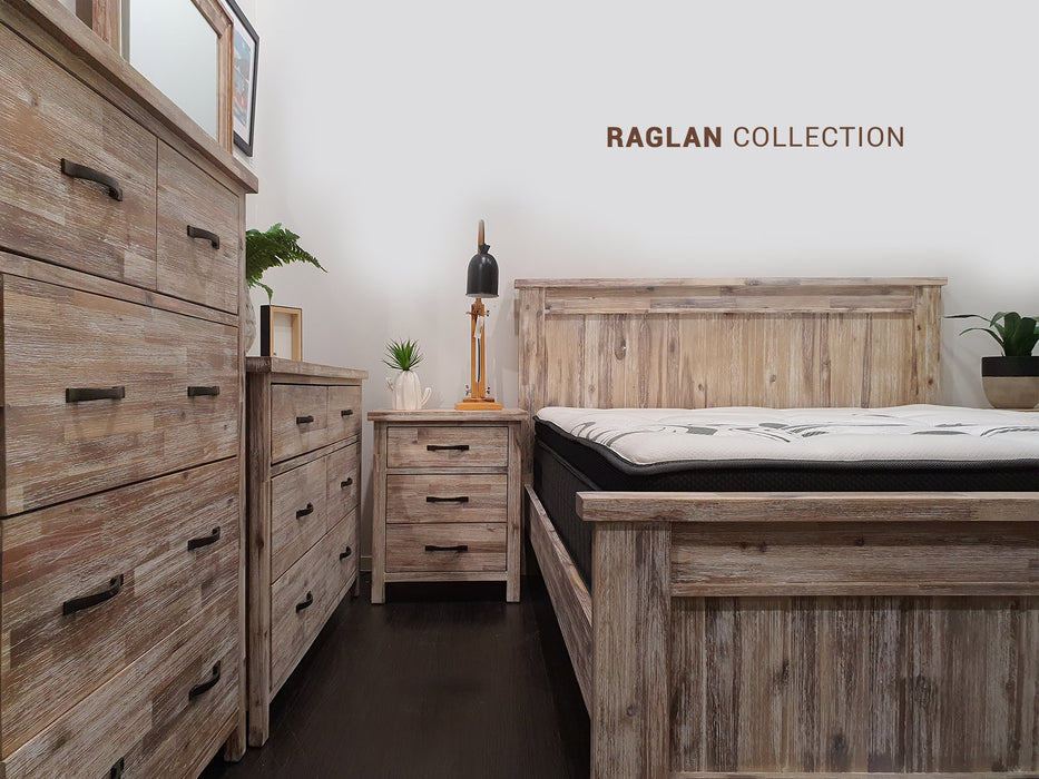 Raglan Bedside - 3 Drawer - The Furniture Store & The Bed Shop